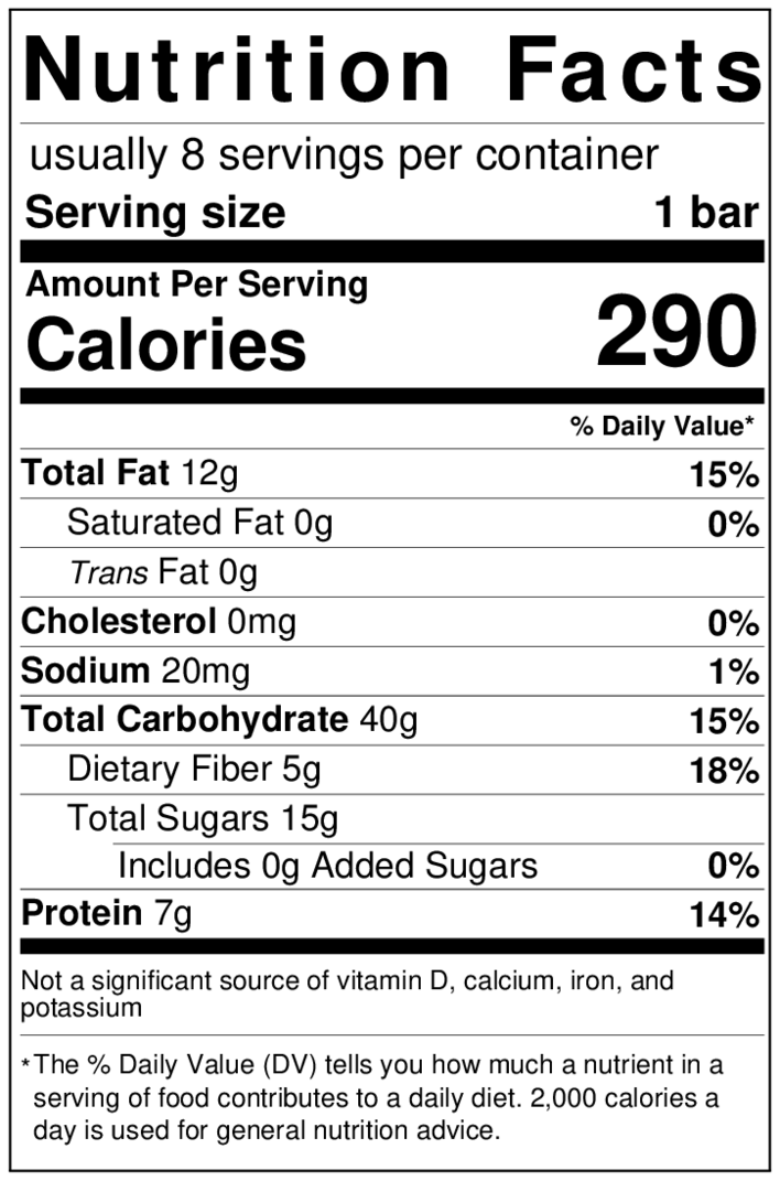 oat-bar-nutrition