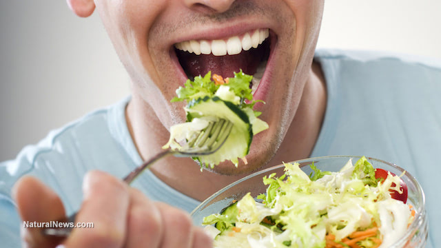 Happy-Man-Eating-Salad