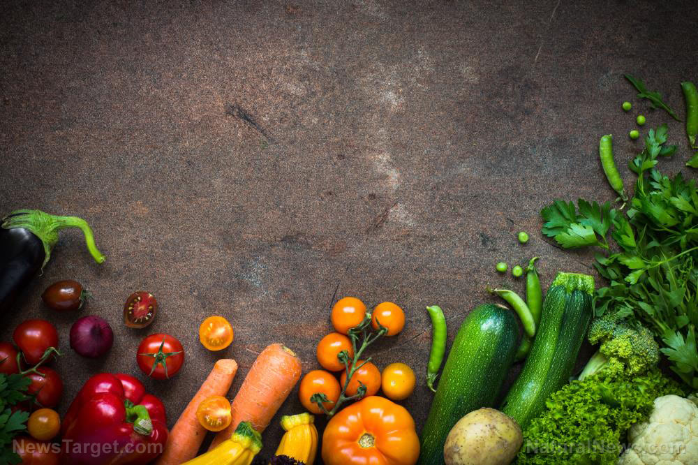 Organic-Farmer-Vegetables-Dark-Slate-Table-Vegan-Food