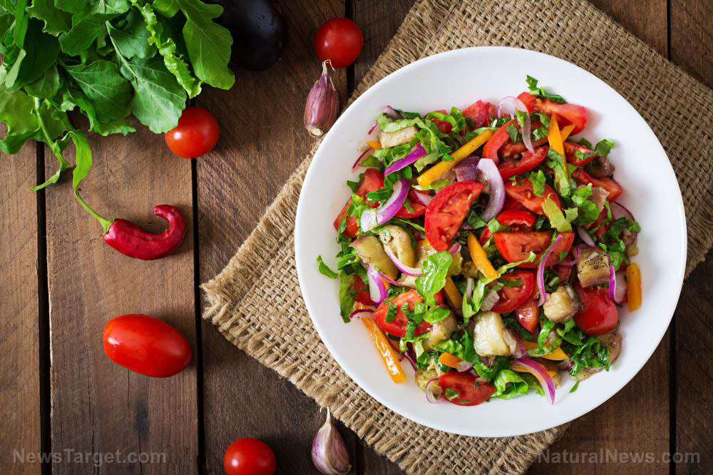 Salad-Vegetable-Top-Food-View-Vegetarian-Plate