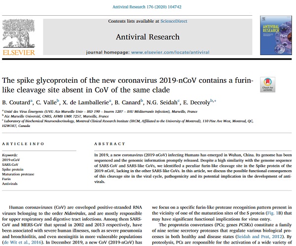 antiviral research study