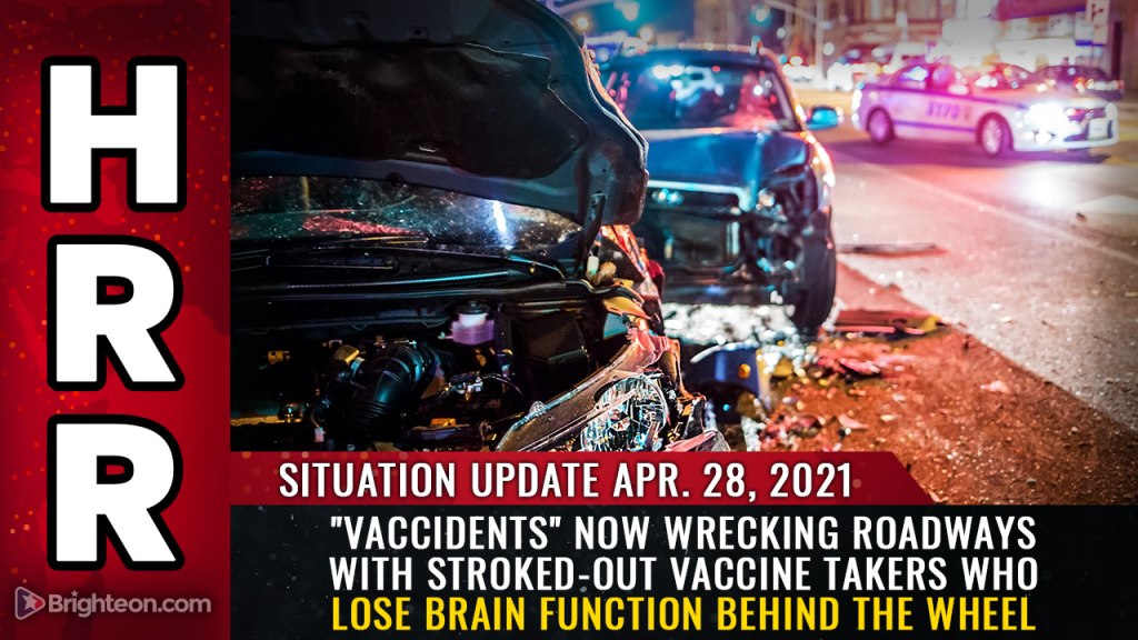 “Vaccidents” now wrecking roadways with stroked-out vaccine takers who lose brain function behind the wheel