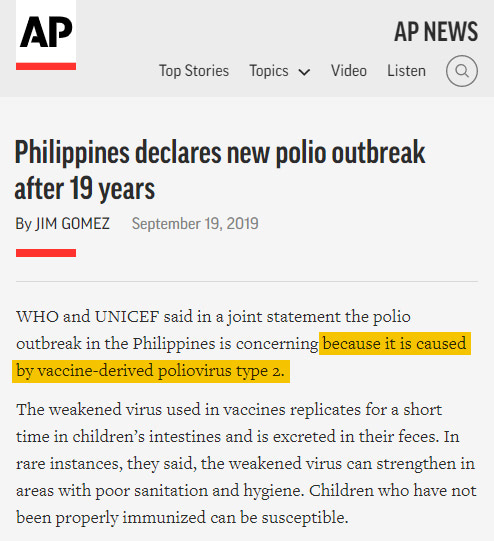 AP Philippines Polio Outbreak 19-Years