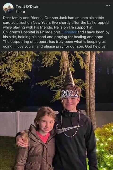 Days later, Jack tragically passed away.