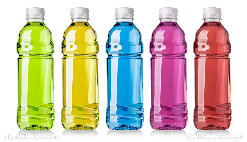 Plastic sports bottles are loaded with hundreds of harmful chemicals such as insect repellent that leach into the drink