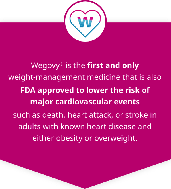 According to Novo Nordisk, taking Wegovy, a drug made from reptilian venom peptides, along with "a reduced-calorie diet and increased physical activity" can "lower the risk of major cardiovascular events."